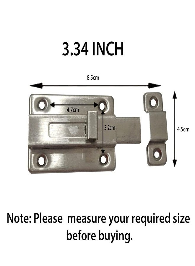 BTL Door Baby Latch (Door Security Latch) (Pack of 2 Set) (Tower Bolt) (for Home, Bathroom, Kitchen,Office) (Stainless Steel) (BDF-BL-2) - Image 3